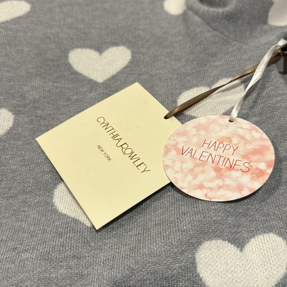 Cynthia Rowley Heart Valentines Sweater Size XS - Picture 4 of 5